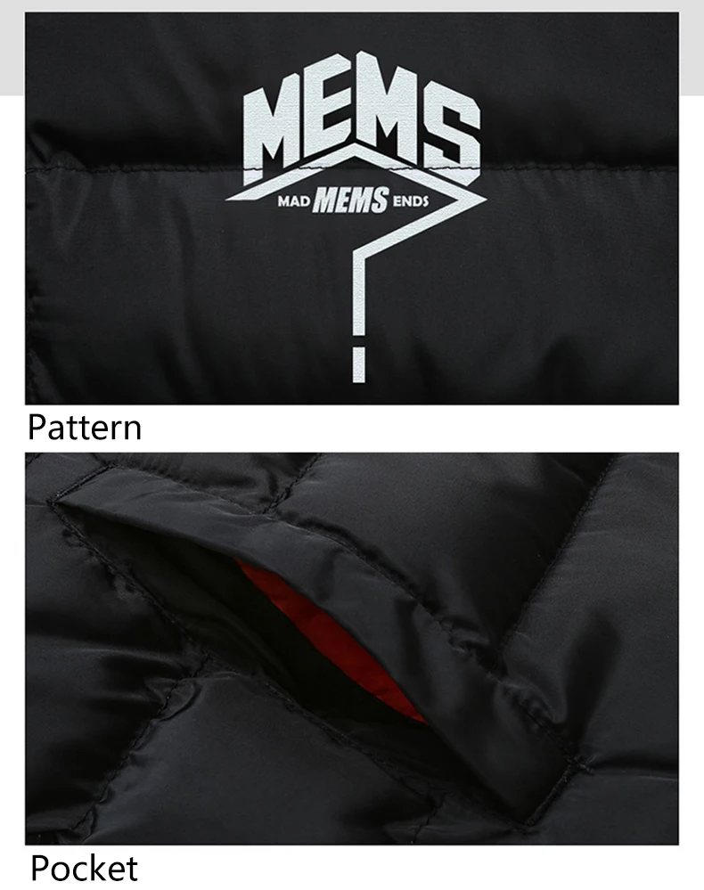 new Parkas warm jacket with turtleneck for men, thick casual winter cotton coat, for men, plus size 6XL, light clothing