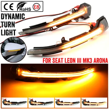 

2x LED Dynamic Mirror Indicators Repeaters Pair For SEAT LEON 3 III 5F ITV MOT Side Mirror Indicator Sequential Light