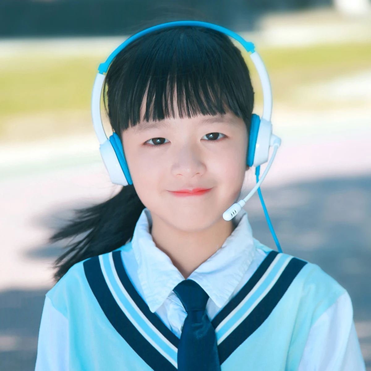 Kids Wired Headphone Over Ear Headset 3 5mm Plug Computer Cellphone Earphone With Mic For Online Course Portable Audio Video