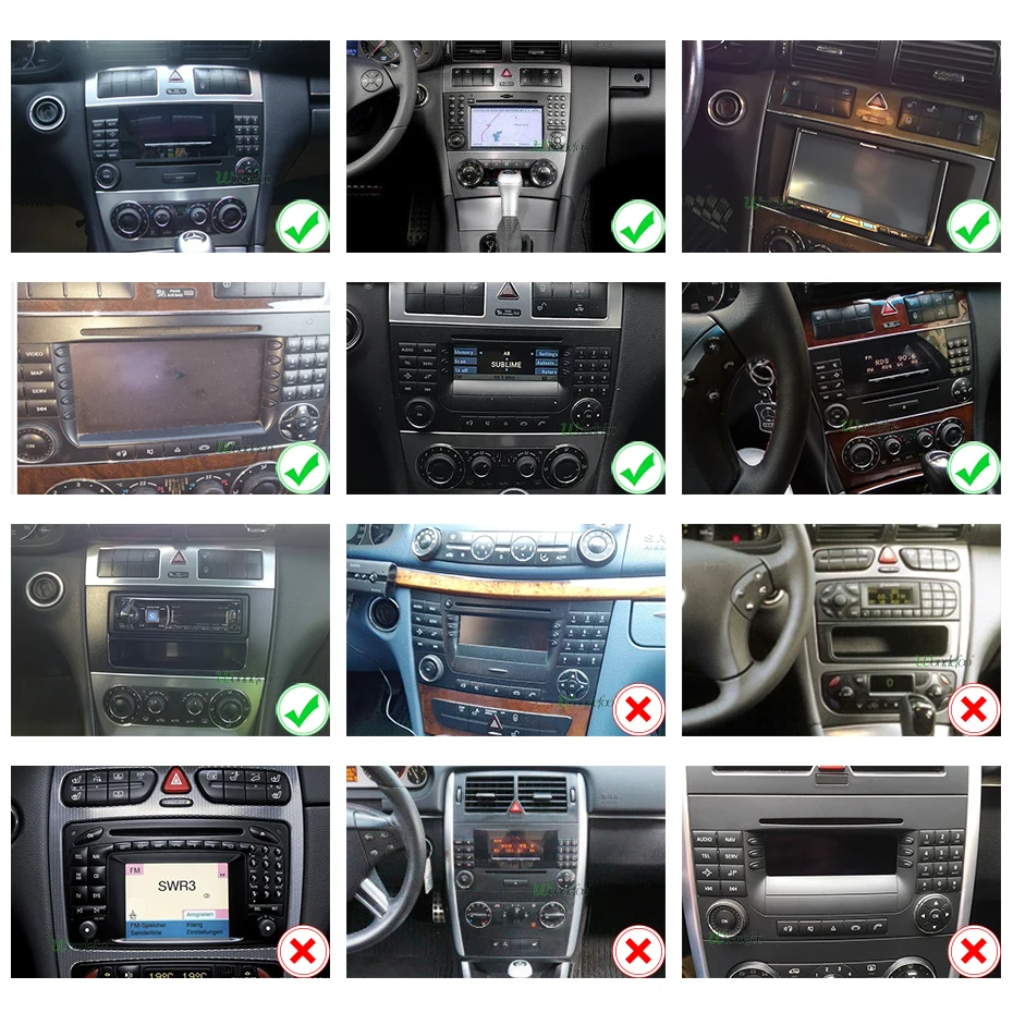 " ips DSP Android 9,0 4G 64G gps мультимедиаплеер для Mercedes Benz C Class W203 C200 C230 C320 CLK200 CLK350 CLK500 радио