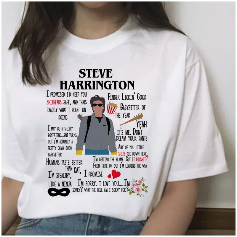 stranger things 3 women t shirt harajuku Eleven female 2019 cartoon hip hop femme tshirt streetwear funny clothing Casual