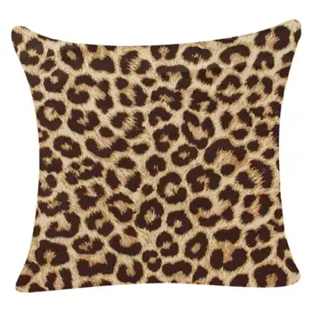 

Home Decor Animal Skin Pattern Tiger Cat Cow Leopard Soft Polyester Sofa Car Cushion Cover Throw Pillow Case Home Textile S