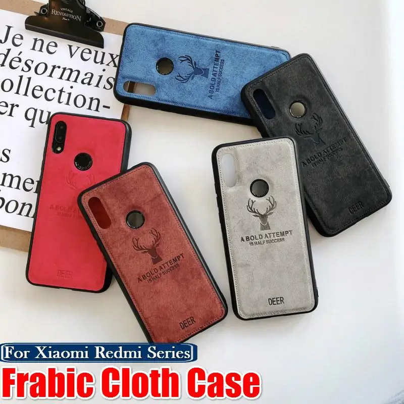 

Shockproof Deer Cloth Case For For Xiaomi Mi A3 lite CC9E 9T Redmi Note 8 7 6 5 Pro note7 note8 Pro S2 7A 6A 5plus 4X Cover Case