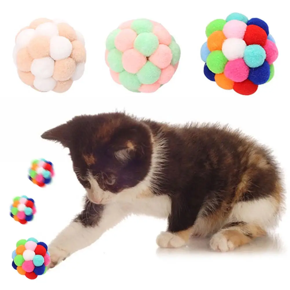 Домашние Животные Кошки котенок плюшевый мяч коробка подарки коробка укусы устойчивы играть Жевательная игра игрушка хороший