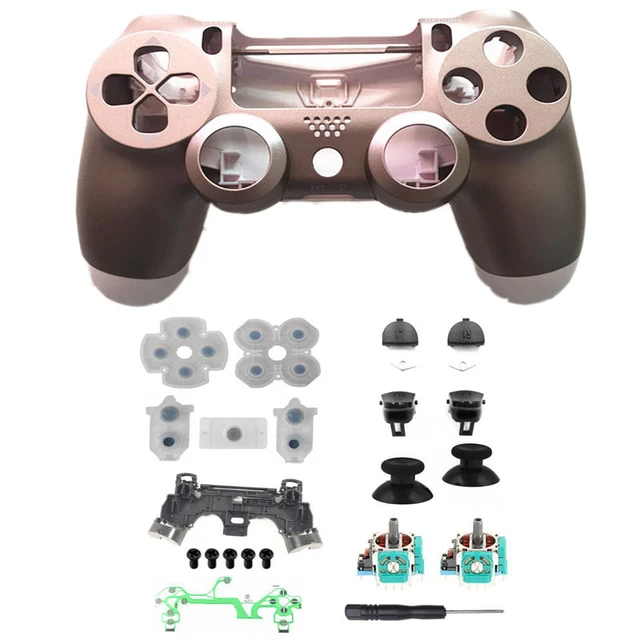 PS4 JDM 040 Controller Repair Kit R1L1R2L2 Buttons Replacement Case Front Back Housing Shell For