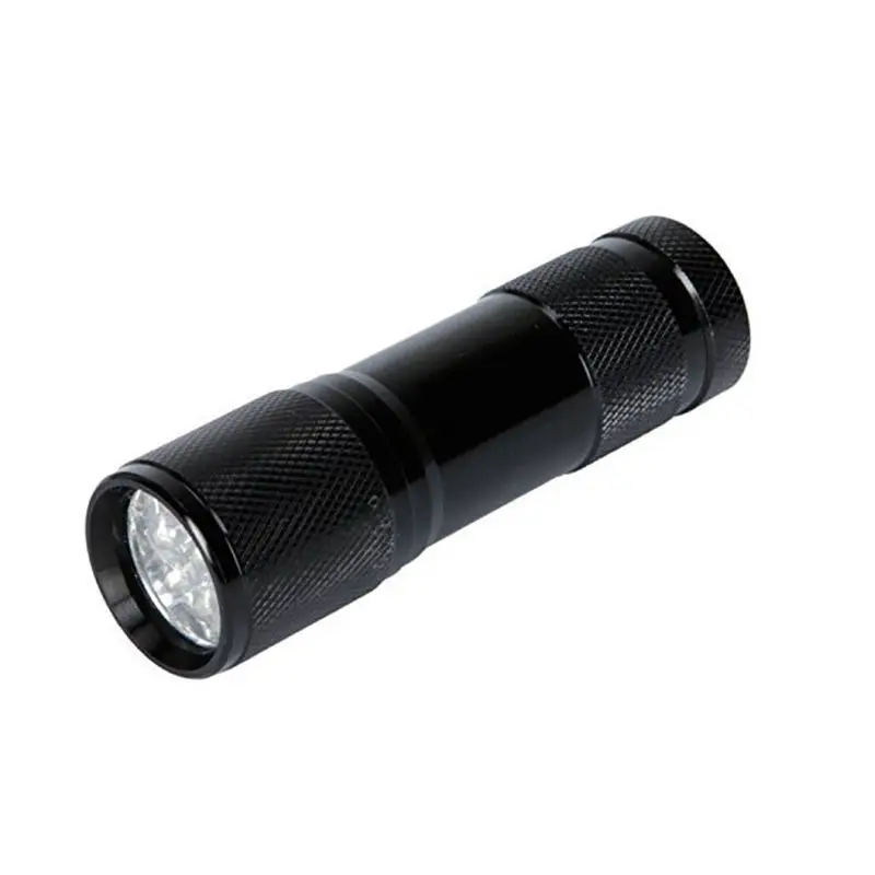 1Pcs Hot Selling UV Flashlight Blacklight Invisible Ink Marker 9LED UV Ultra Violet Flashlight Torch Light Outdoor Lighting