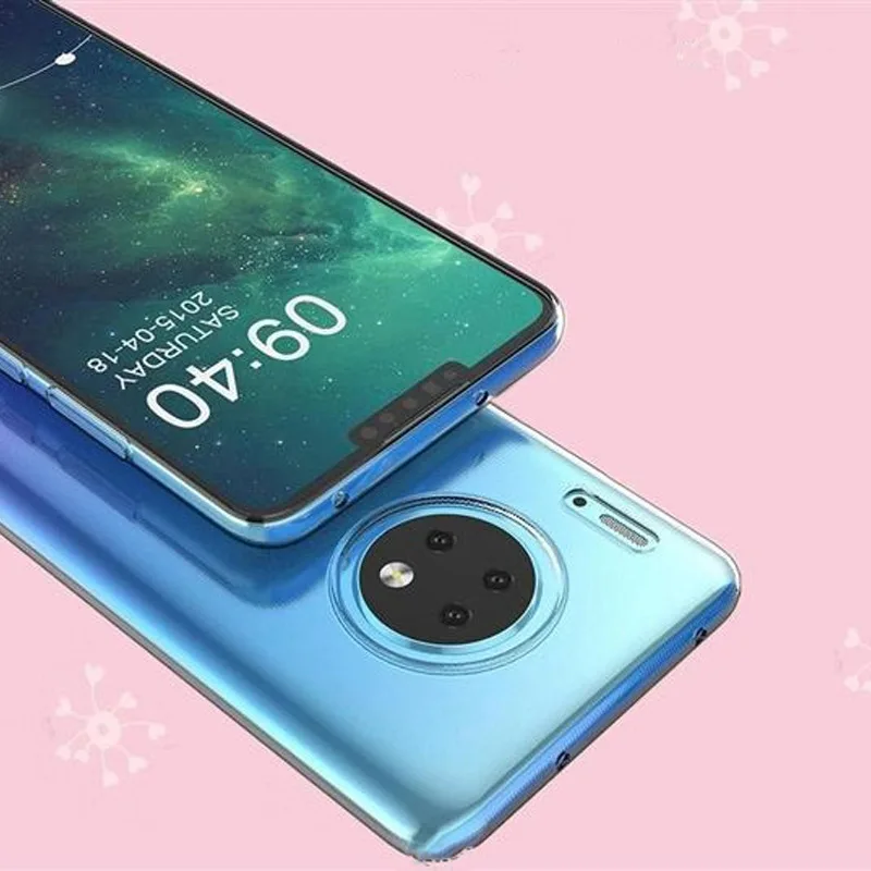 100 шт. для huawei Коврики 30 20 10 9 Pro Чехол из прозрачного силикона прозрачный TPU силиконовый блестящий чехол для телефона для Коврики 30 Honor 20 9 P30 P20 lite V20 V10