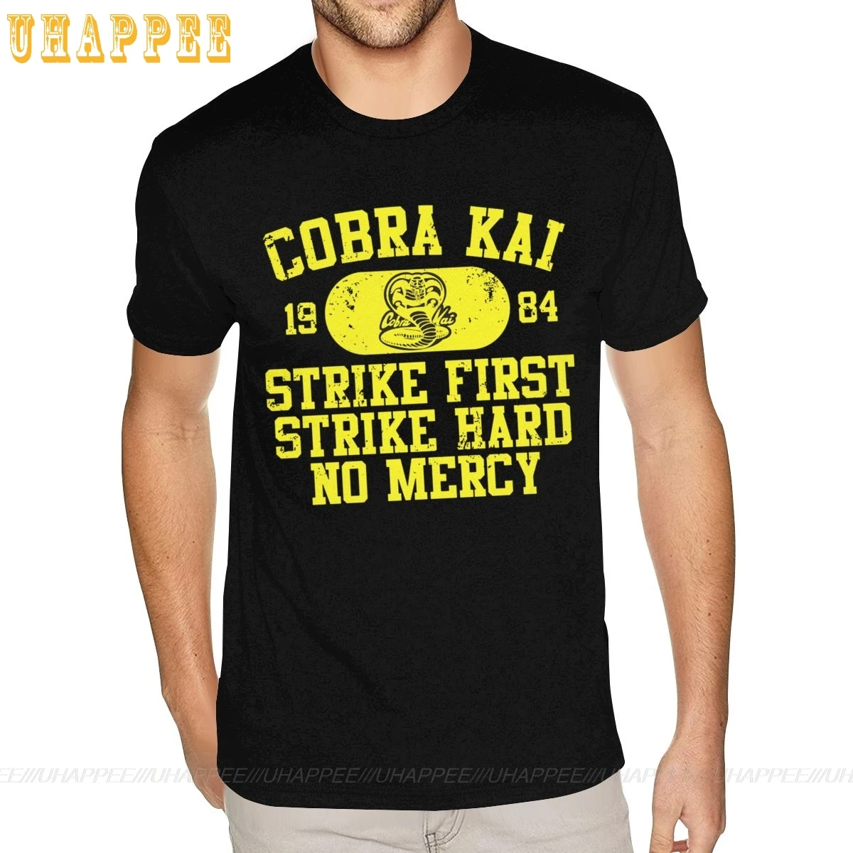 Обычная футболка Cobra Kai 1984 6xl для бойфренда простая футболка|Футболки| |