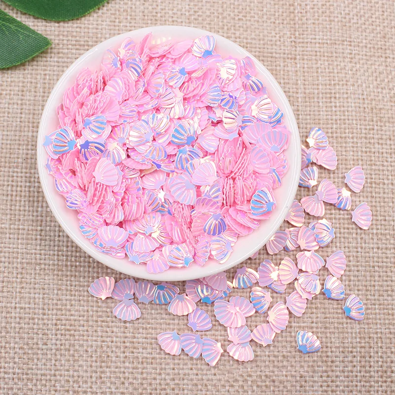 light pink 10 г 7 мм блесток ПВХ оболочка форма, Сыпучие блёстки для рукоделия пайетки Швейные аксессуары DIY Скрапбукинг дизайн ногтей Блеск Конфетти - Цвет: light pink