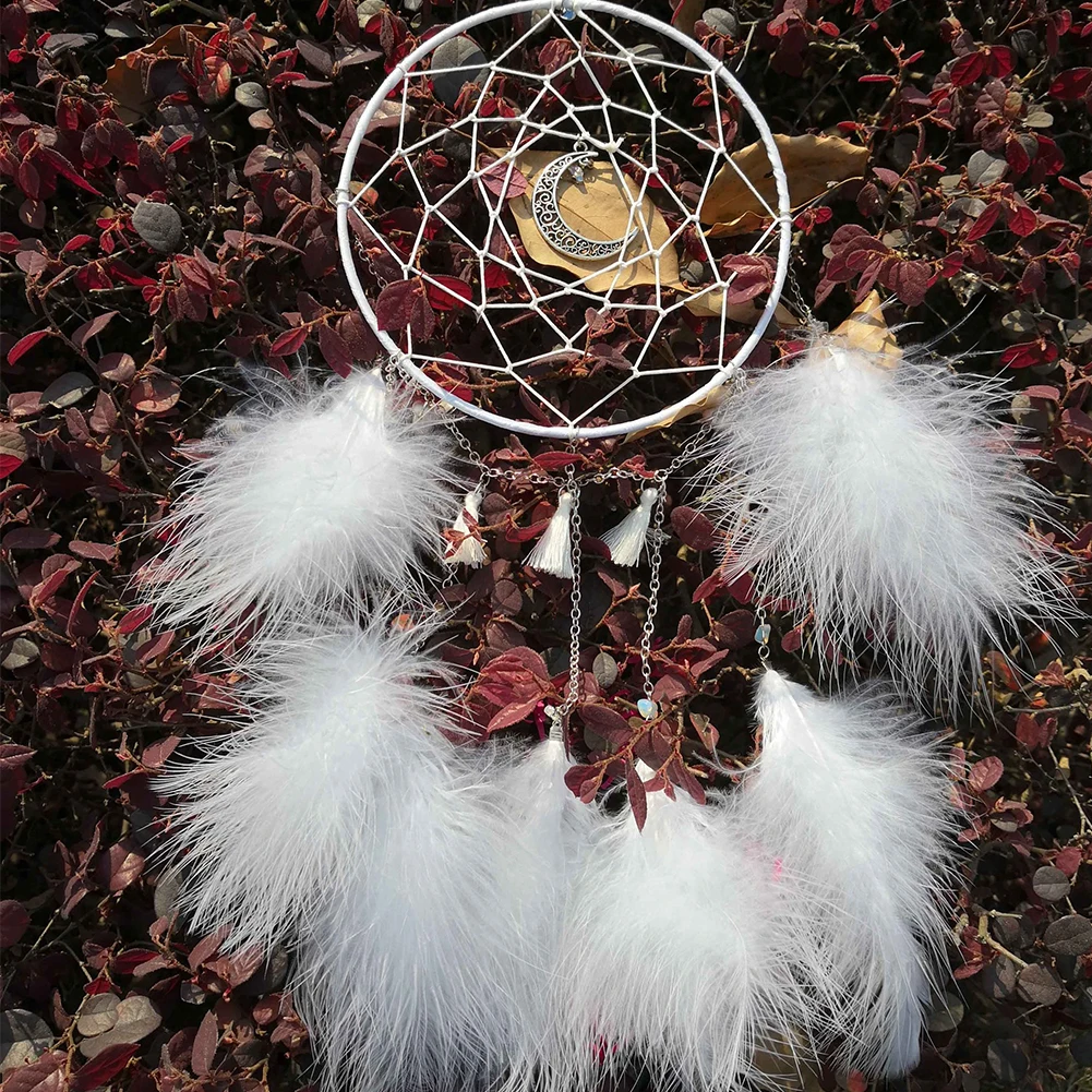 LED Dream Catcher Handmade Night Light Dream Catchers for Bedroom Wall Hanging Home Decor Ornaments Craft