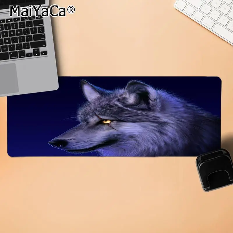 MaiYaCa Wolf At the Moon night высокоскоростной коврик для мыши противоскользящие прочные силиконовые компьютерные коврики