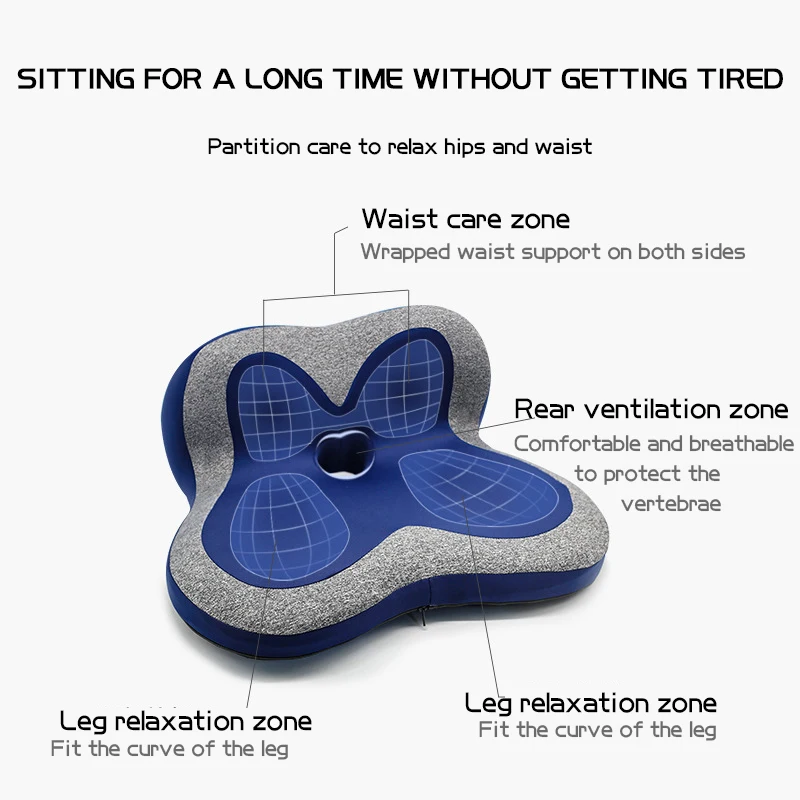 Memory Foam Seat Cushion For Back Pain Orthopedic Beauty Butt Pillow For  Car Office Chair Wheelchair Support Butt Cushions Soft - AliExpress