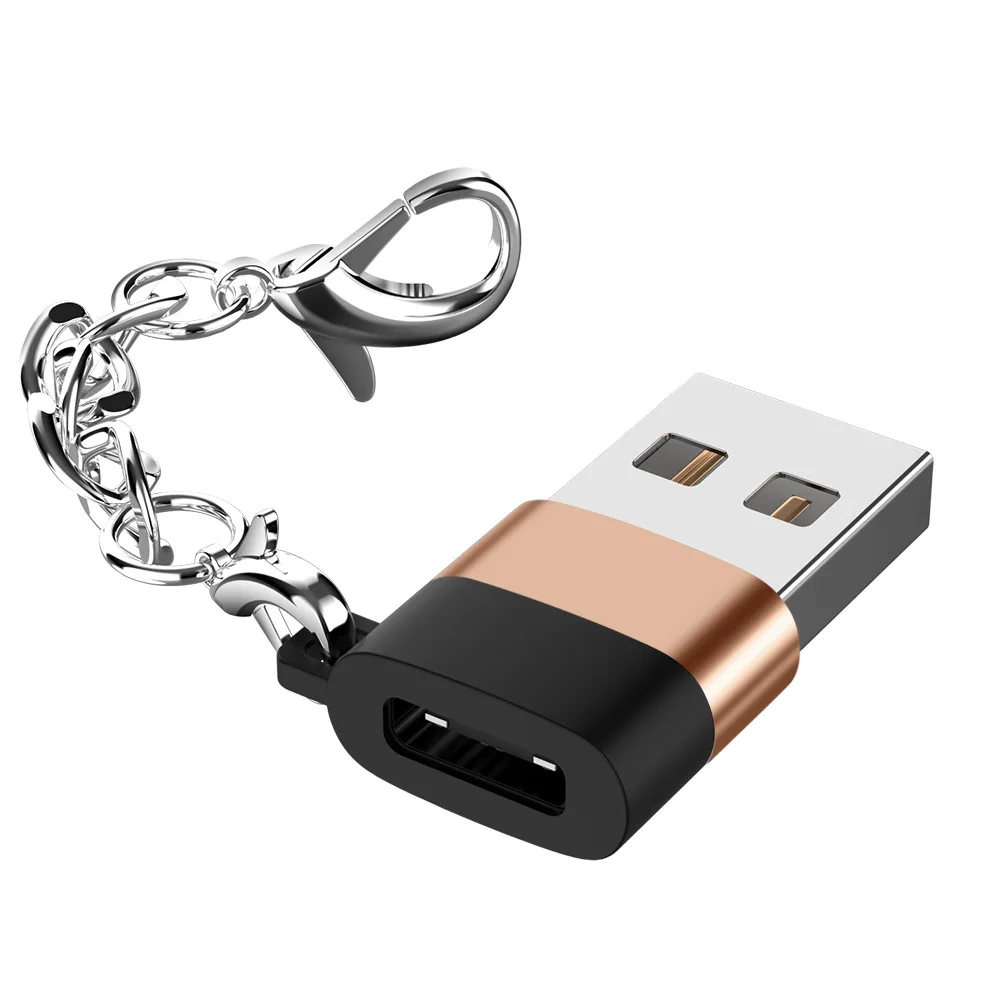 Type C Женский к USB Мужской адаптер конвертер алюминиевый сплав зарядное устройство