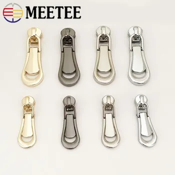 

5pcs 3# 5# Spring Lock Zipper Sliders For Metal Zipper Jackets Clothes Zippers Head Zip Repair Kit DIY Bag Sewing Accessories