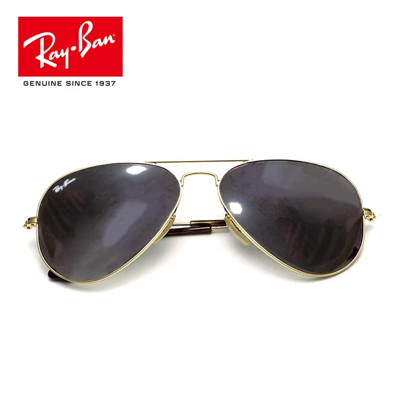 Солнцезащитные очки RayBan Aviator RB3025, градиентные, RB3025 0151, Классические солнцезащитные очки-авиаторы Из бронзового хрусталя, коричневый градиент, RB3025 - Цвет линз: 0RB302518171