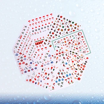 

8Pcs Nail Stickers Nail Art Pastes Manicure Stickers Cute Stickers Manicure Accessories for Salon Women Girls