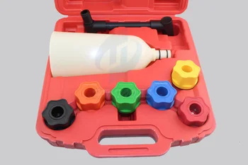 

8PCS Universal Oil Filling System Set with 2 Liter Oil Funnel Nylon Material