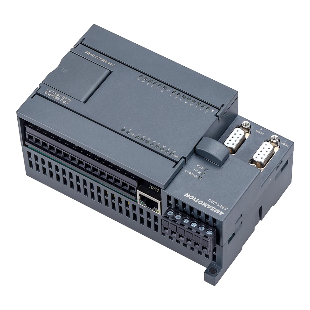 CPU224XP CPU224-E PLC with Ethernet Port Replce Siemens S7-200 Programma 14I/10 O Analog 2AI 1AO Relay Transistor Type