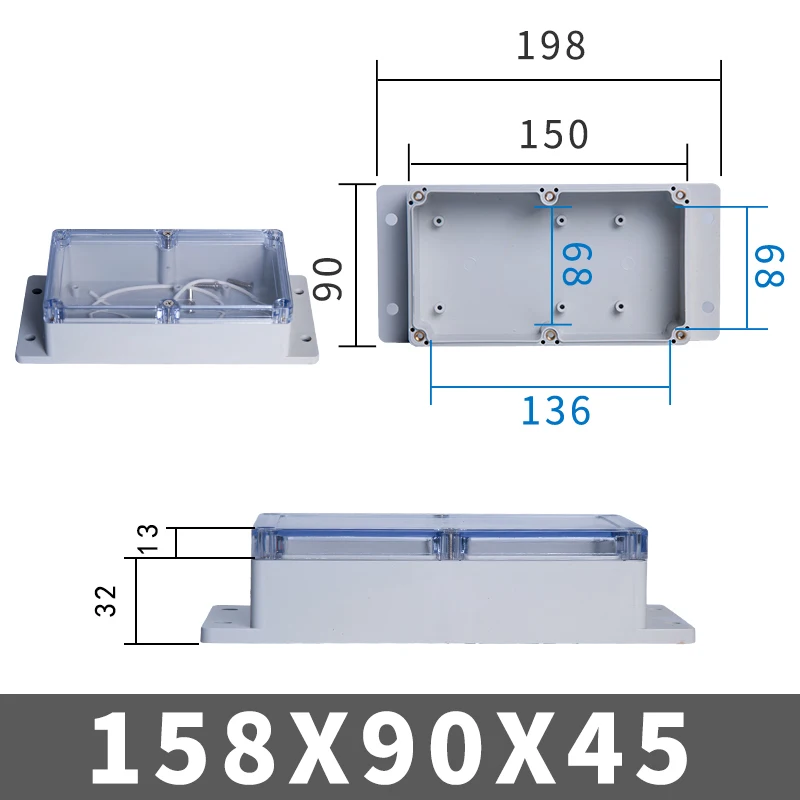 Waterproof Transparent Electronic Project Enclosure Box