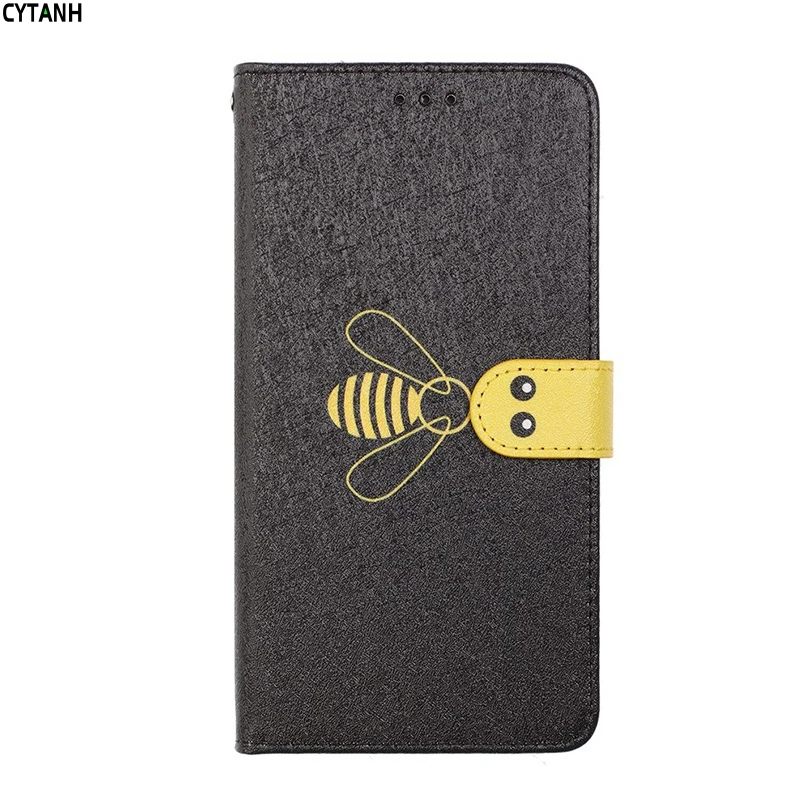 Черный Чехол-книжка для HUAWEI P smart P20 Y6 Pro P9 Lite mini Honor 10 9 Lite, роскошный кожаный чехол-кошелек для телефона, чехол-книжка - Цвет: Черный