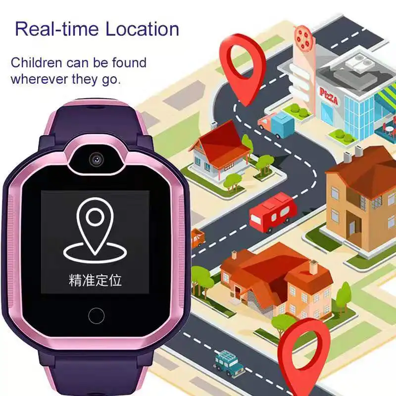 Новинка IP67 водонепроницаемый смарт 4G Удаленная камера gps Wi-Fi Дети Студенты Наручные часы SOS видео вызов монитор трекер местоположение часы