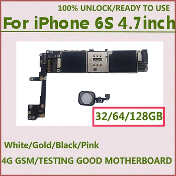 

iCloud Unlocked for iPhone 6S Motherboard With Touch ID White Gold Pink Black ,for iPhone Motherboard 6S,32GB/64GB/16GB No ID