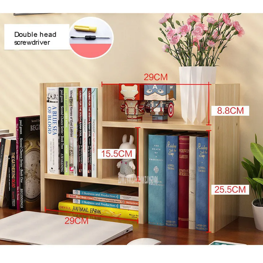 Desktop Bookshelf Simple Desk Combination Bookshelf On Table Modern Student Children Table Desktop Bookcase Storage Shelf Rack Bookcases Aliexpress