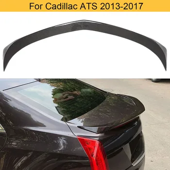 

Car Rear Trunk Spoiler Wing For Cadillac ATS 2013 - 2017 Rear Tail Trunk Boot Lip Wing Spoiler Carbon Fiber