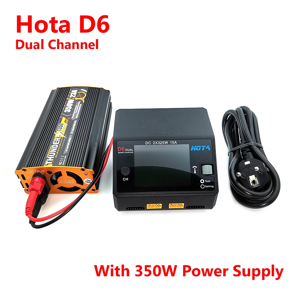 350 Вт блок питания с Hota D6 650 15A 2 6S Двухканальный для Lipo LiHV Lion Gaoneng Tattu Аккумулятор RC FPV