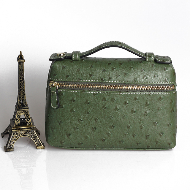 Fashion Designer Handbag Ostrich Pattern Portable Bag Clutch Bag 2022 Lady Hand Bag Purse Make Up Bag Trend Bag