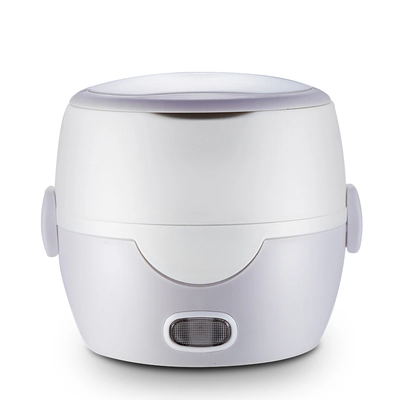 

MINI Rice Cooker 2 Layers Electric Heating Lunch Box Meal Steamer Stainless Steel Food Container Meal Warmer EU Plug