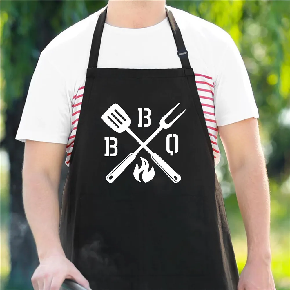 Personalized Funny BBQ Apron Fathers Day Gift Cooking Apron Chef Man's Birthday Gifts Party Grill Gift