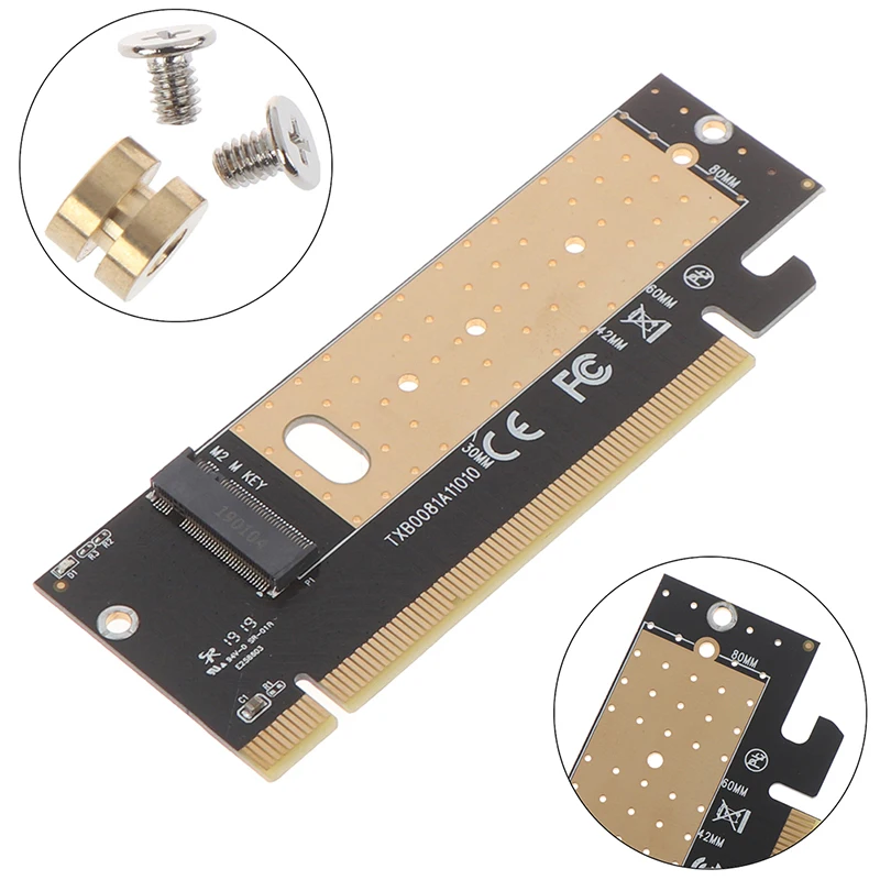 M.2 NVMe SSD адаптер M2 на PCIE 3,0X16 контроллер карты M ключ интерфейс Поддержка PCI Express 3,0X4 Размер 2230-2280 1 шт. адаптер