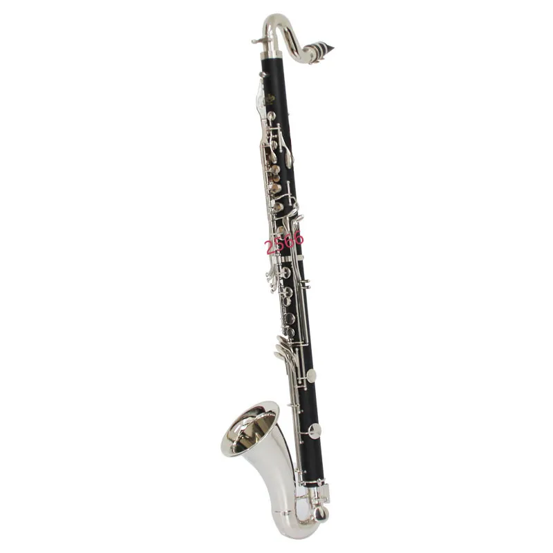 Il belin Silver Plated Keys Bass Clarinet Bb Tune Clarinet High Quality Bakelite Instrument With Case