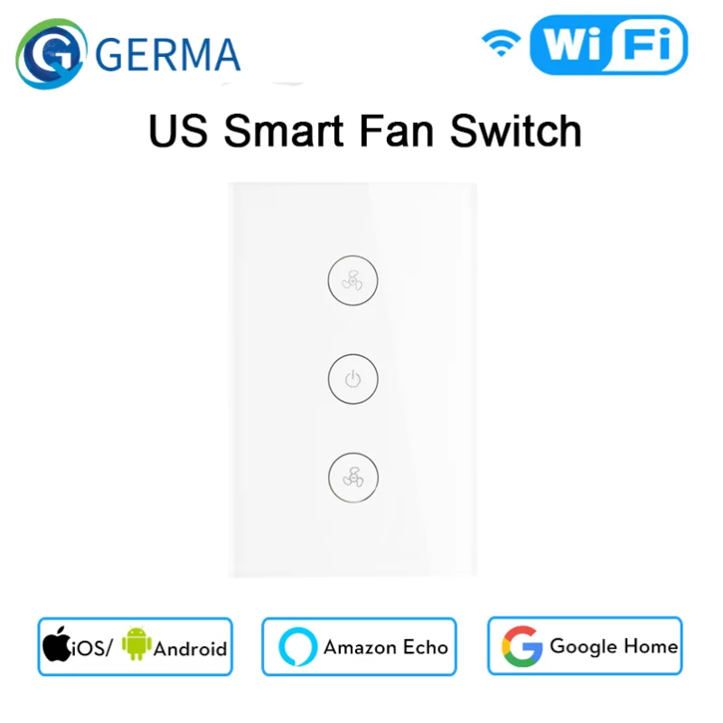 Умный выключатель потолочного вентилятора GERMA US WiFi дистанционный таймер и