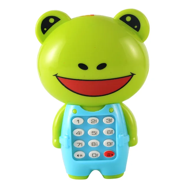 1pc Cartoon Mobile Phone Early Educational Learning With Music Machine For Children Electronic Toy Gift Funny Mini Cellphone 3