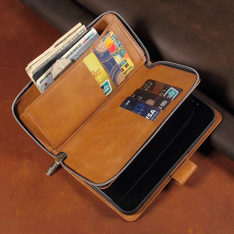 Carteira de Couro Case do Telefone para o Iphone Case da Aleta Case do Livro para o Iphone Zíper x xr xs se 2021 8 7 6s Mais Capa 12 11 Pro Max 4 para o iphone 12 11 pro max