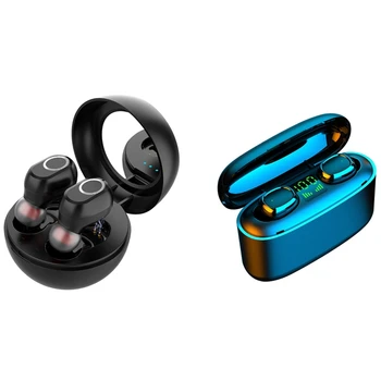 

LB-10 TWS Wireless Earphones Bluetooth 5.0 Fingerprint & New 3500Mah LED Bluetooth Wireless Earphones Headphones Earbuds