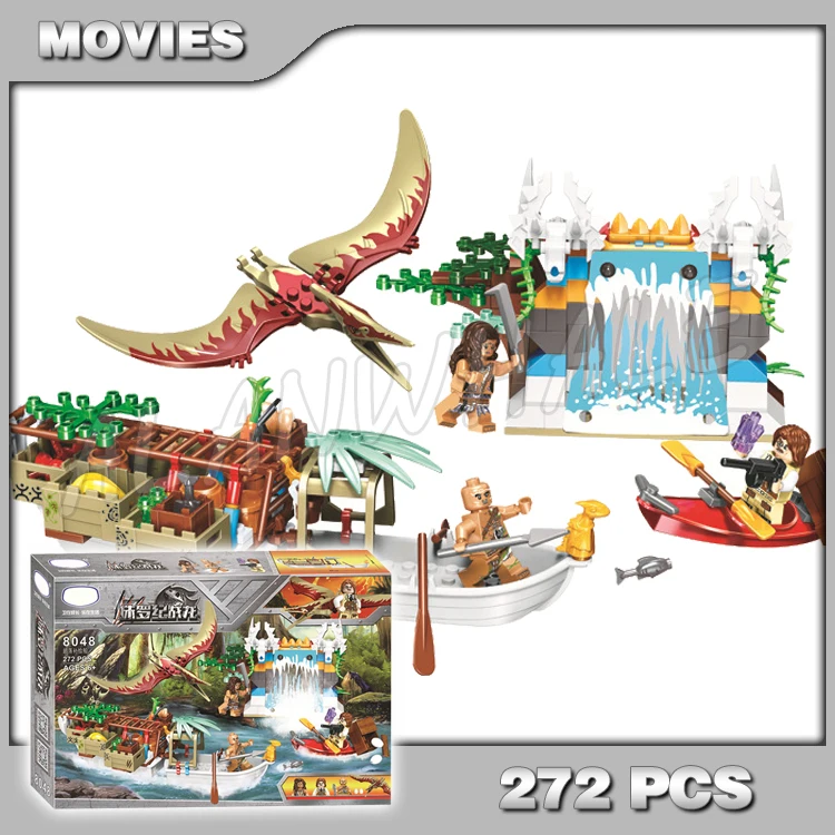 272 шт. Jurassic World Juniors джунгли динозавр Pteranodon поставка корабль Водопад 8048