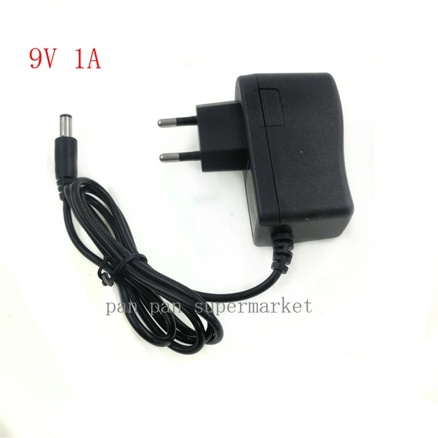 Adaptateur d'alimentation 100-240V AC à DC, pour chargeur 9V 0.5A 1A, prise  ue US 5.5mm x 2.1mm, 1 pièce - AliExpress