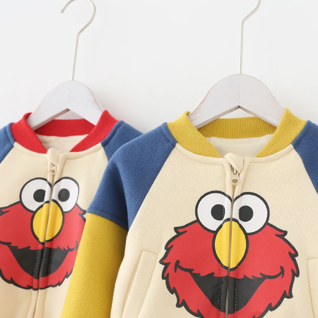 Children Jacket New Arrive O-neck Cartoon Coat for Grils Long Sleeve Thickrm Coats Print Cartoon Winter Jacket for Baby