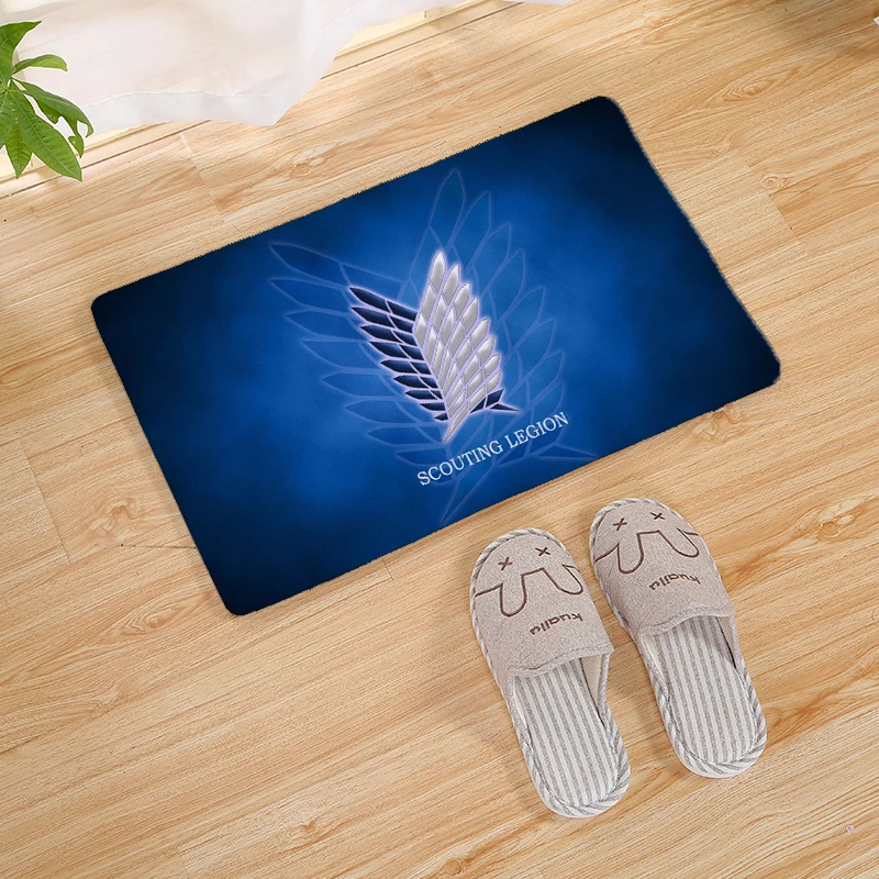 Attack on Titan печать современный домашний коврик стелька кухонный ковер крытый Открытый Добро пожаловать ванная комната Противоскользящие коврики 80 см - Цвет: 17