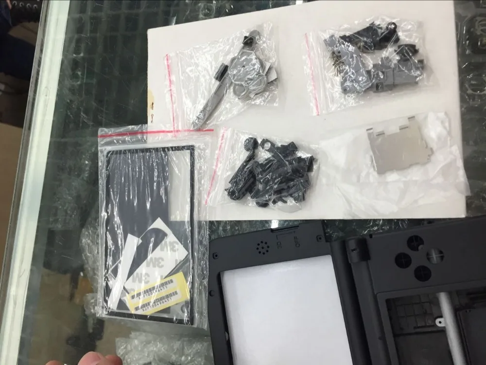 Черный/белый/синий цвет Замена Полный корпус Оболочка Чехол для NAND 3DS XL/LL