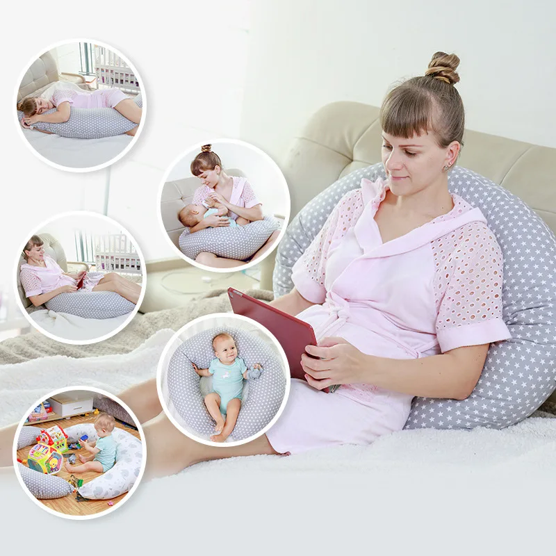 PILLANI Nursing Pillow for Breastfeeding & Bottle Feeding, Support Breast  Feeding Pillow for Mom & Baby,w/Adjustable Waist Strap, Removable Cotton