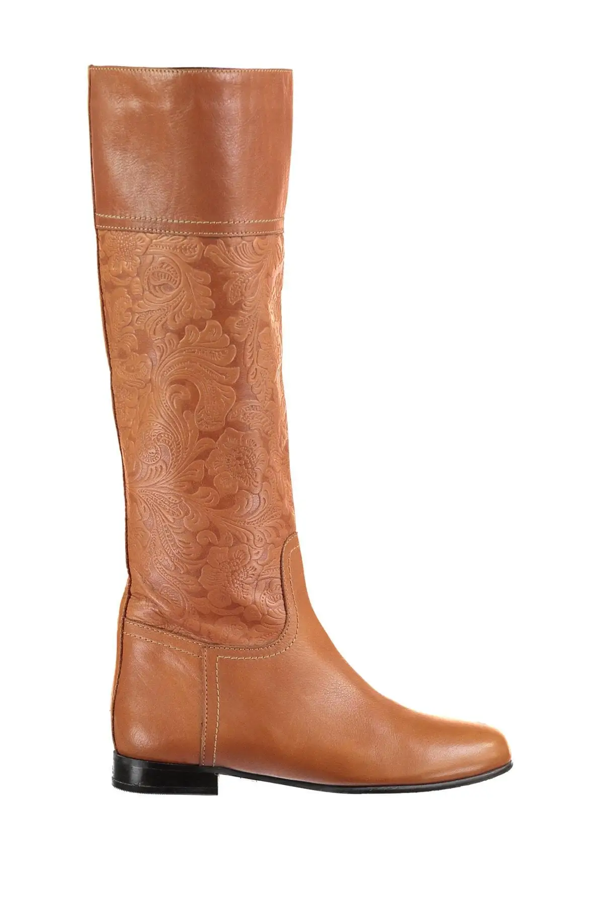 

Pearl Genuine Leather Tan Women 'S Boot ZK4941168420