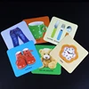 10 Style Kids Learning Spanish Frutas/Animales/Verduras Tarjetas Cognitive FlashCards Montessori Educational Card For Children 6