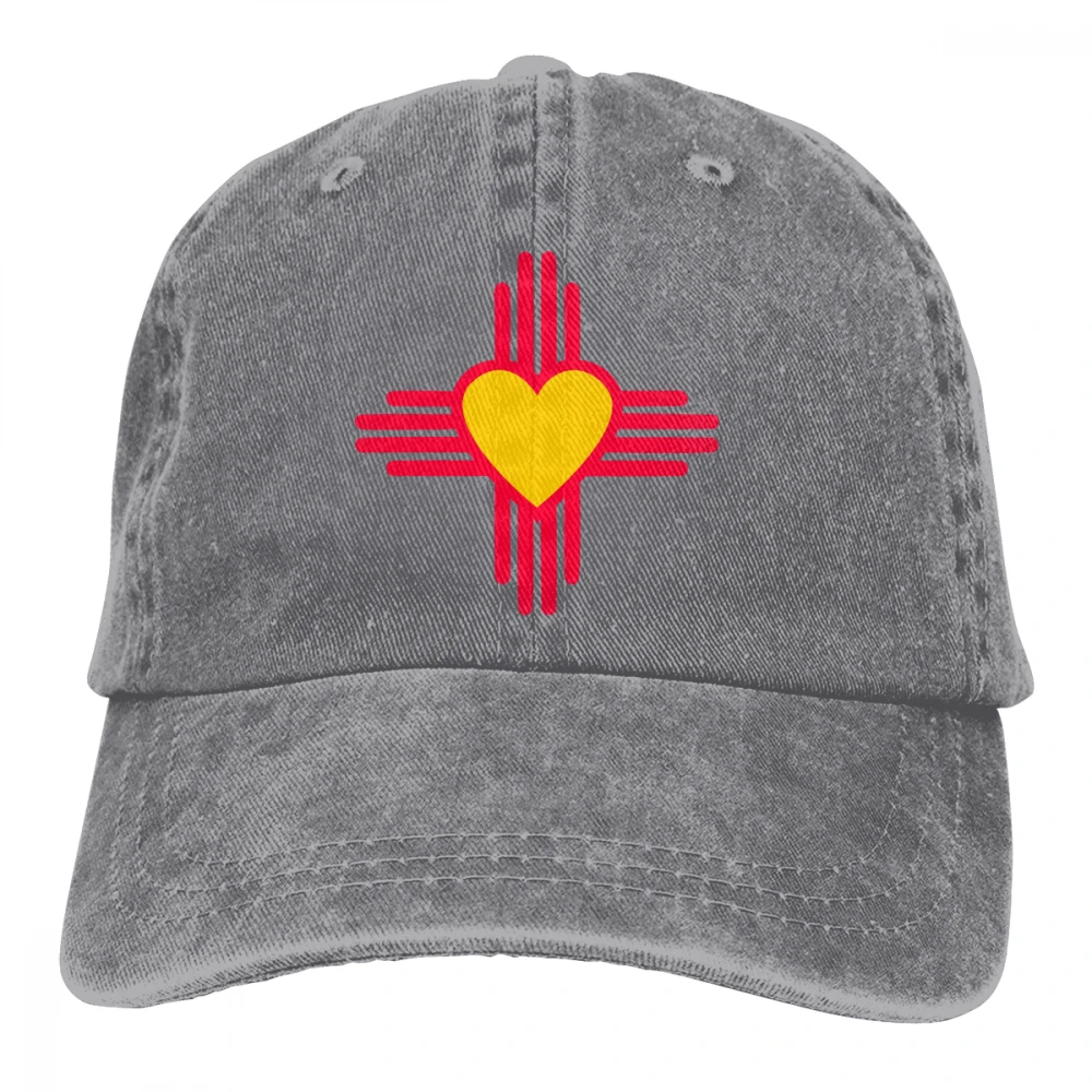 Zia Heart Casquette, черные унисекс Мужские Женские джинсовые бейсболка с ремешком, регулируемая шапка для гольфа, папы
