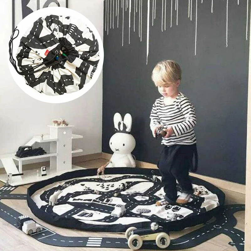 Игровой коврик для хранения, хлопковый коврик для малышей, напольные подвесные сумки, коврики, белые игрушки для дома, детские игрушки, сумка для хранения