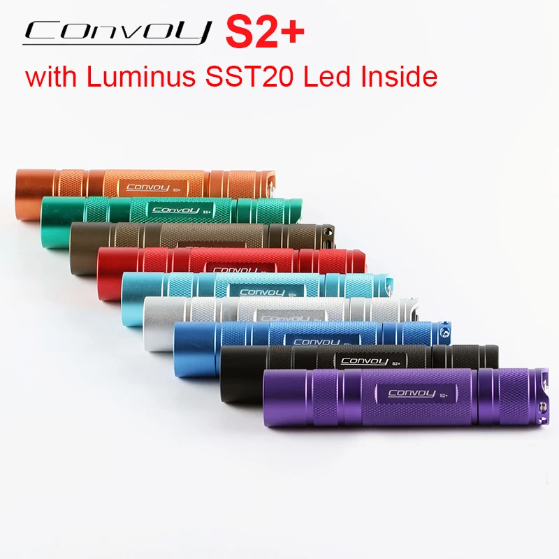 Светодиодный фонафонарь Convoy S2 Plus с Luminus SST20 переноссветильник светильник для