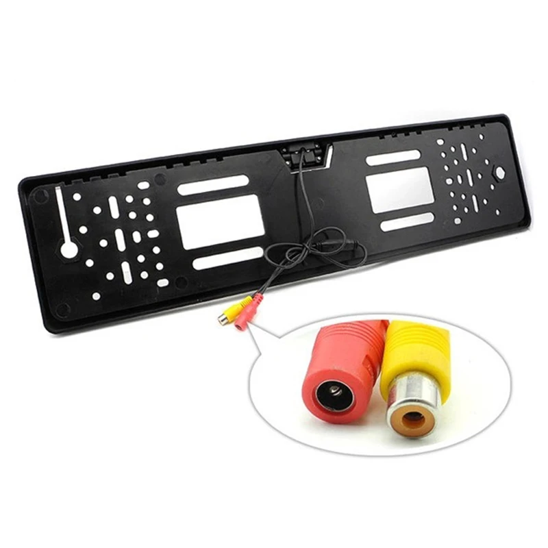 Europe Car License Plate Frame Backup Camera Reversing Rear View CCD Camera for Car Rvs 170 Degree Angle with Dynamic Track